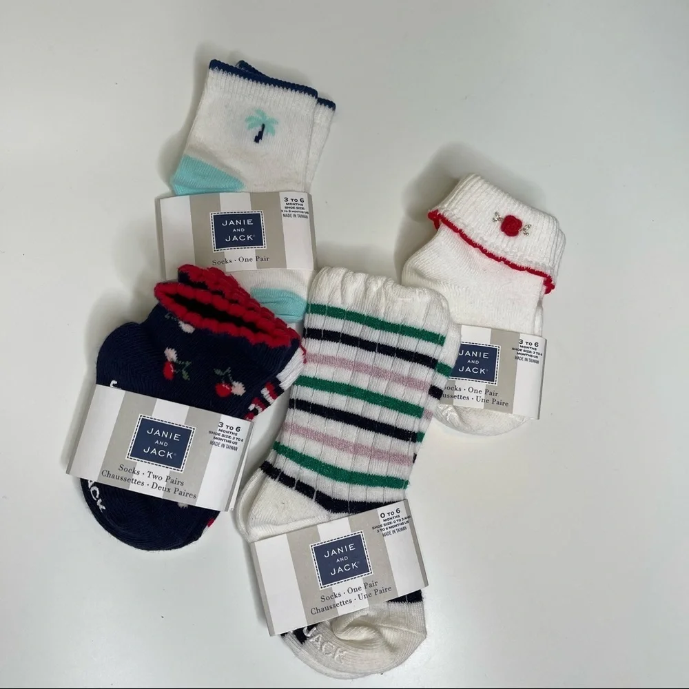 Janie And Jack socks 3-6 months nwt